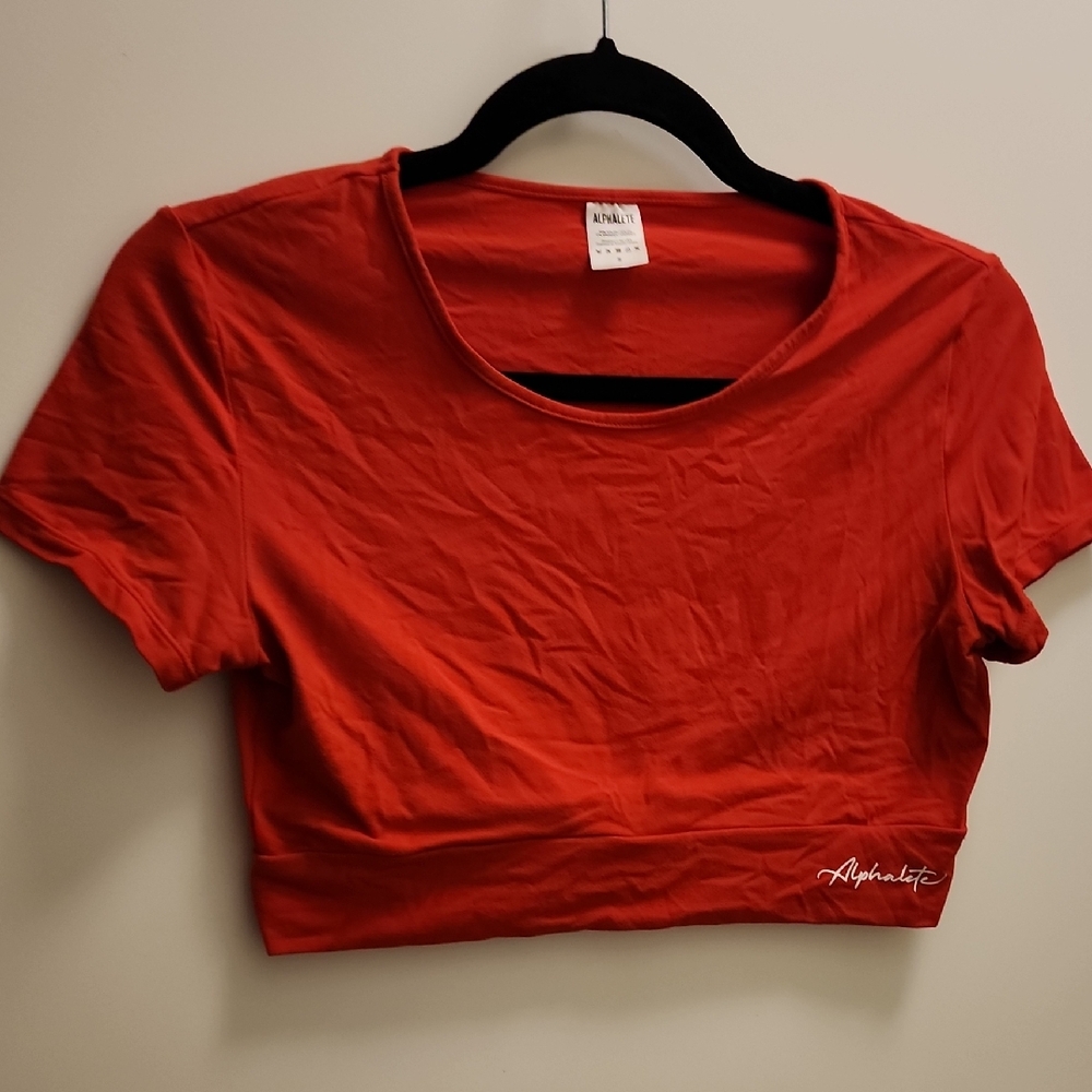 Alphalete Vibrant Red Crop Top